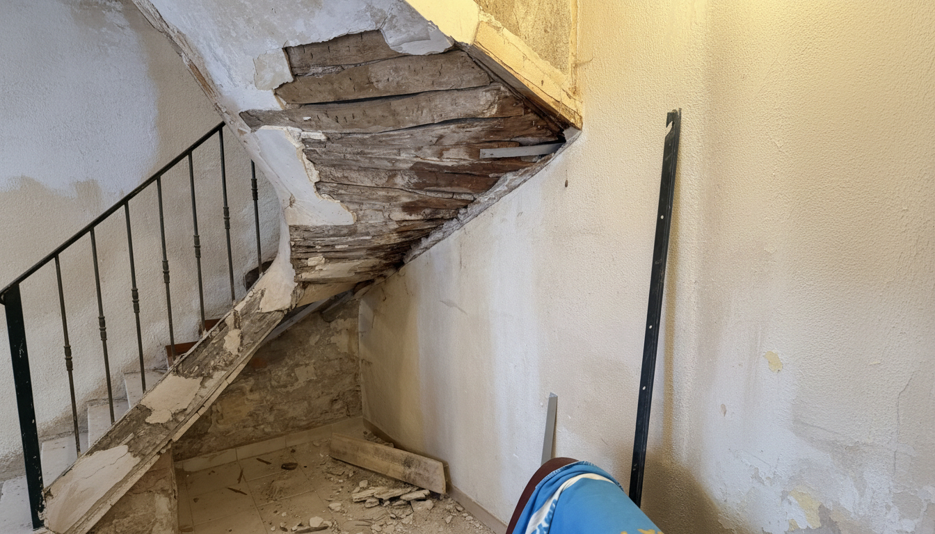 Avant rénovation escalier